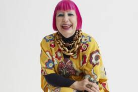 Zandra Rhodes has donated fashion garments and textiles to a Sydney museum. (Zan Wimberely/AAP PHOTOS)