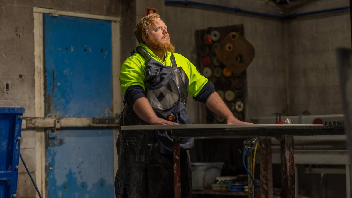 Andrew Olley, the foreman at AAA Absolute Stone in Queanbeyan.
Picture by Gary Ramage 