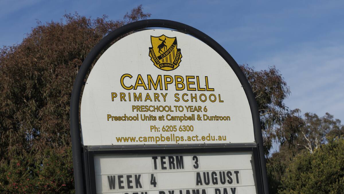 The ACT Integrity Commission is holding public examinations as part of an investigation into the procurement process for a building project at Campbell Primary School. Picture by Keegan Carroll