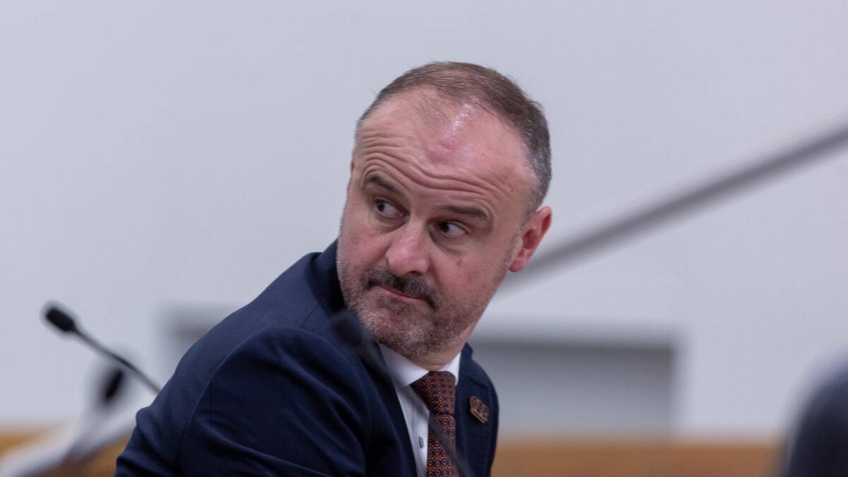 Chief Minister Andrew Barr is planning to run at the next election. In June 2024 he will become the territory's longest serving leader. Picture by Gary Ramage 
