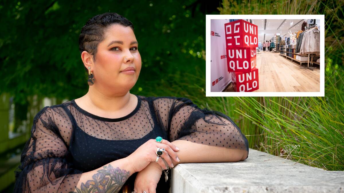 April Helene-Horton, aka The Bodzilla, says UNIQLO is being exclusionary by only stocking select sizes. Picture by Elesa Kurtz and Karleen Minney