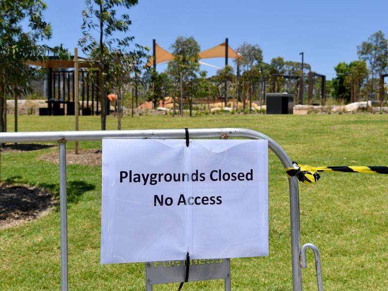 Rozelle Parklands has been closed since asbestos was found in the ground in January. (Bianca De Marchi/AAP PHOTOS)