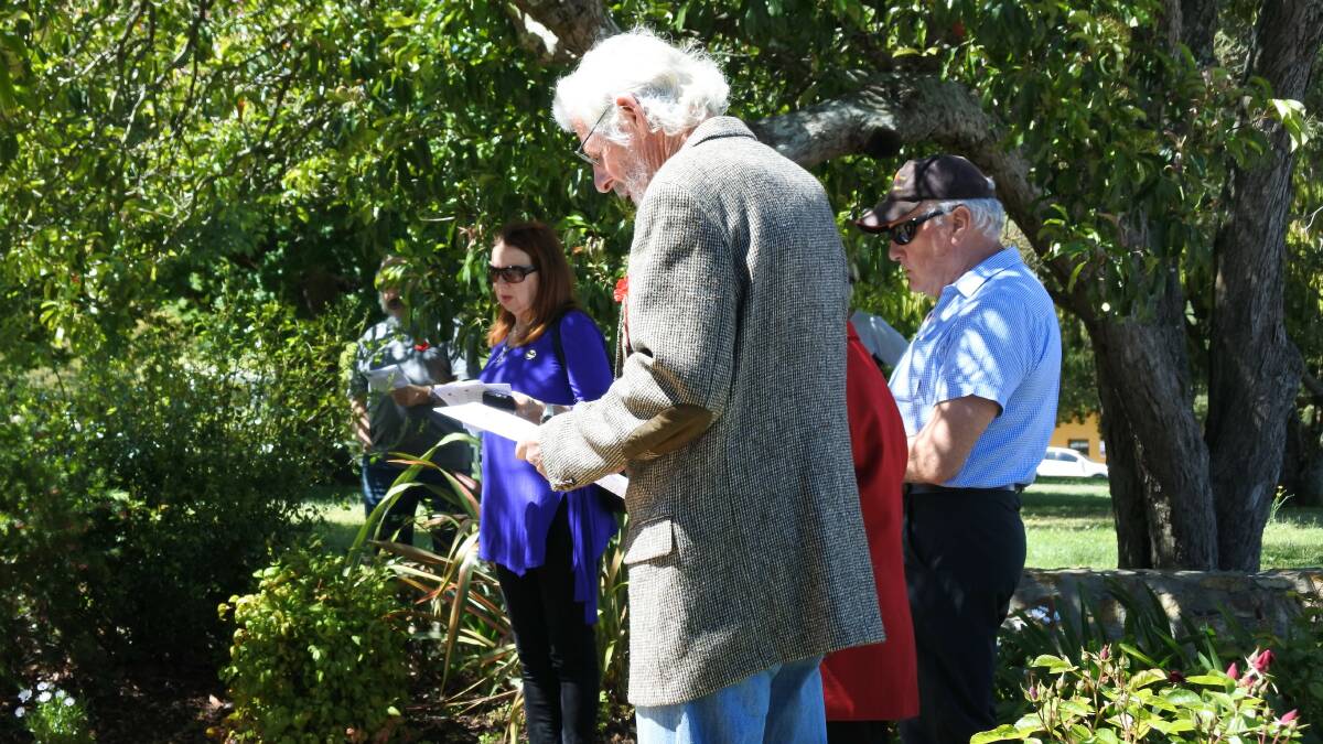 A service in Ryrie Park commemorated Braidwood and Australia's veterans.